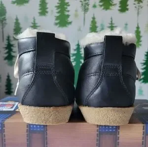 New Size 42 F-troupe Crepe Sole Hiking Black Sheep Fur Boots. F-troupe | Shoes | New 4 Ftroupe Crepe Sole Hiking Black  main image 3